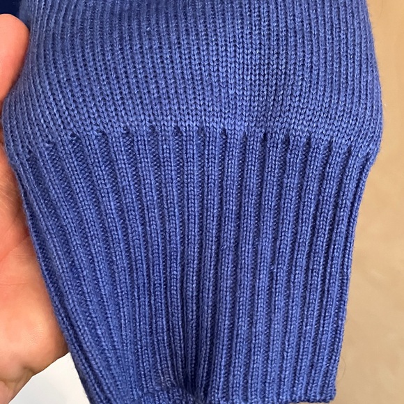 Tipsy Elves Blue Sweater with Green Dinosaur - Picture 7 of 12